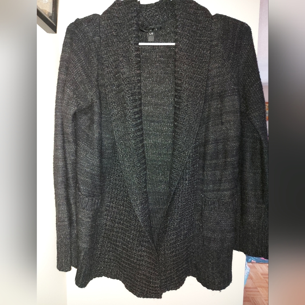 Black Knit Cardigan